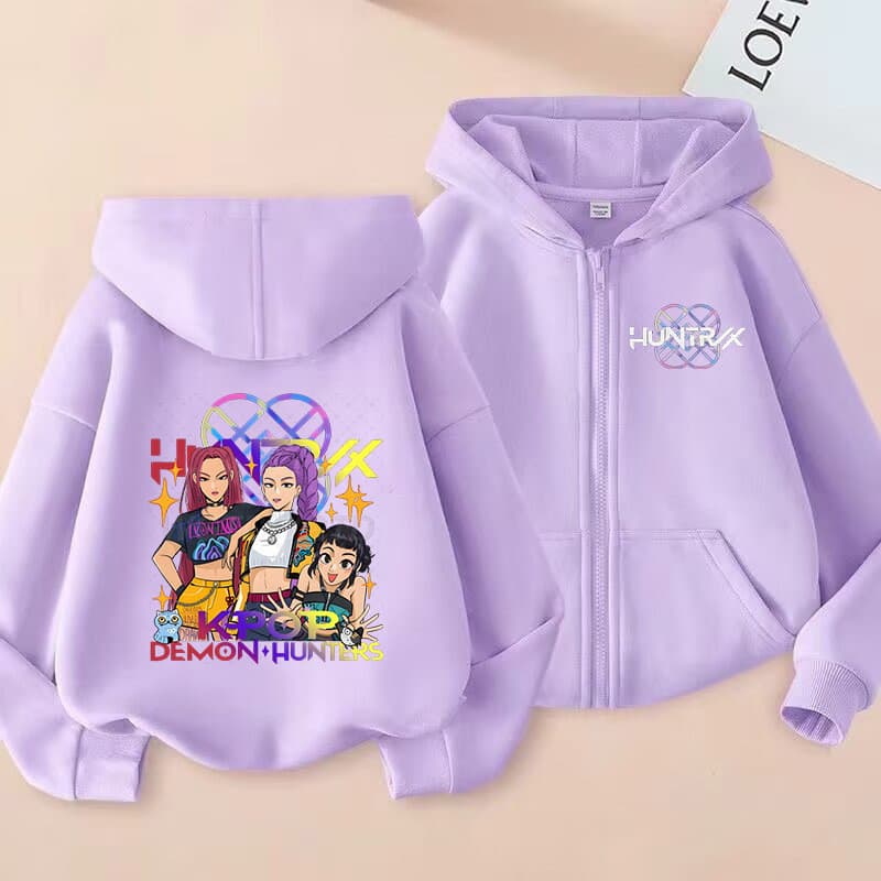 เสื้อแจ็คเก็ตมีฮู้ดสำหรับเด็กผู้หญิง ลายโมدان สไตล์ใหม่ สวมใส่ง่ายในฤดูใบไม้ผลิและฤดูใบไม้ร่วง อายุ 2-14 ปี รูปที่ 7