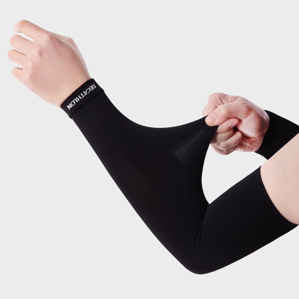 Decathlon Cycling Arm Cover UV Protect Pag Cn ปลอกหุ้มแขนกันรังสียูวี - Black รูปที่ 2