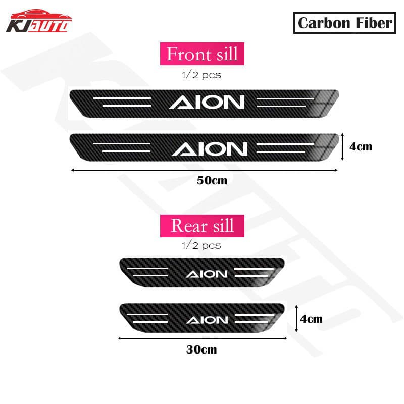 4pcs สแตนเลสเกณฑ์แถบโลหะตกแต่งประตูรถยนต์ สําหรับ GAC Aion Y Plus/UT/V/ES รูปที่ 4