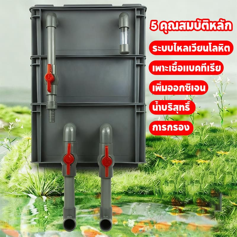 NEW แผ่นกรองขี้ปลา ตะแกรงกรองตะกอน สำหรับกล่องกรองตู้ปลา กระจายน้ำฝนตก ทำน้ำใส ปกป้องสุขภาพปลา รูปที่ 7
