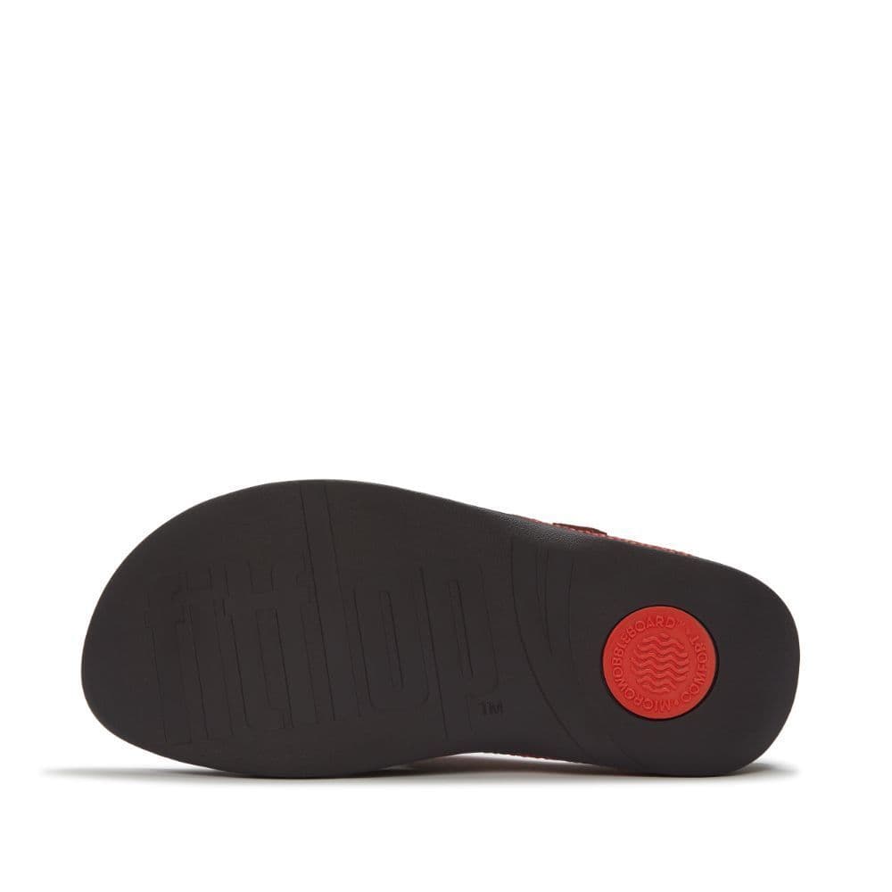 FITFLOP SURFER WEAVE-STRIPE รองเท้าแตะแบบหูหนีบผู้ชาย รุ่น GE9-D80 สี RED รูปที่ 4