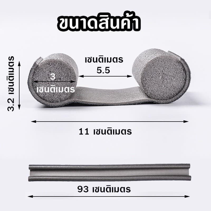 กั้นประตู ที่กั้นประตู ที่สอดประตู ที่ปิดช่องบานประตู กันแมลง กันแอร์ออก กันฝุ่น กันเสียง คิ้วกันแมลง คิ้วประตู ยาว93CM รูปที่ 6