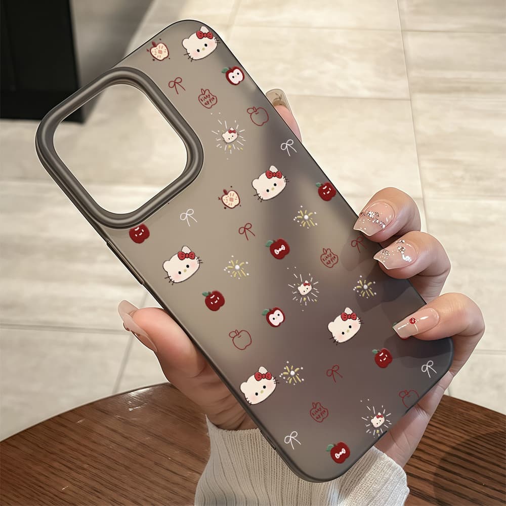 จัดส่งในพื้นที่ เคสมีน้ำค้างแข็งTPU รู้สึกดี มีสีสัน For IPhone16 15 14 13 11 7 8 plus Pro Promax X XR XSMAX DKMS216 รูปที่ 2