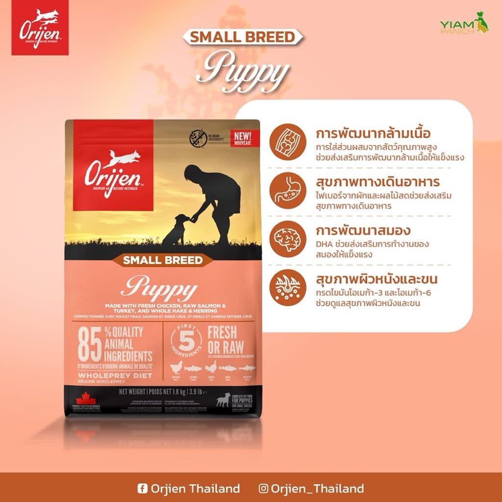 Orijen - Grain Free Dog Food ออริเจน อาหารสุนัข ส่วนผสมจากเนื้อสัตว์และผัก 4.5kg & 6kg รูปที่ 2