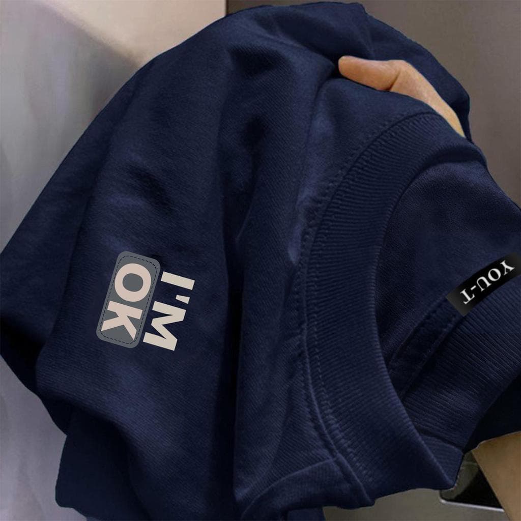 ChillTeeเสื้อน่ารัก เกาหลีสไตล์ลาย "IM OK" ผ้าCOTTONใส่สบายไม่ต้องรีดOVERSIZE เกาหลีสไตล์เสื้อเท่ๆ รูปที่ 6
