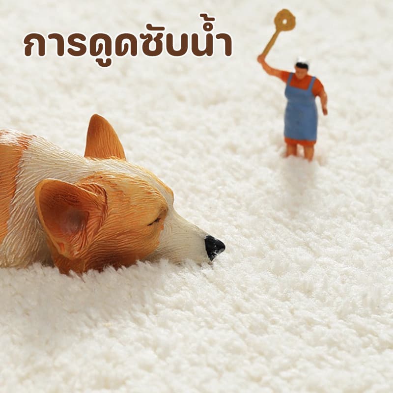 COD พรมประตู 40×60 ซม วัสดุแคชเมียร์เลียนแบบ รูปแบบแมว กันลื่น นุ่มและสบาย พรมปูพื้นห้องน้ำ การดูดซับน้ำ รูปที่ 6