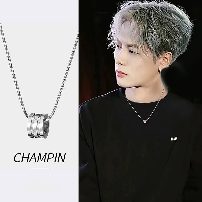 จี้สร้อยคอยาวแบบโซ่งูจากไทเทเนียมเหล็ก ไม่ซีดจาง เครื่องประดับแฟชั่นสำหรับทั้งผู้ชายและผู้หญิง รูปที่ 1