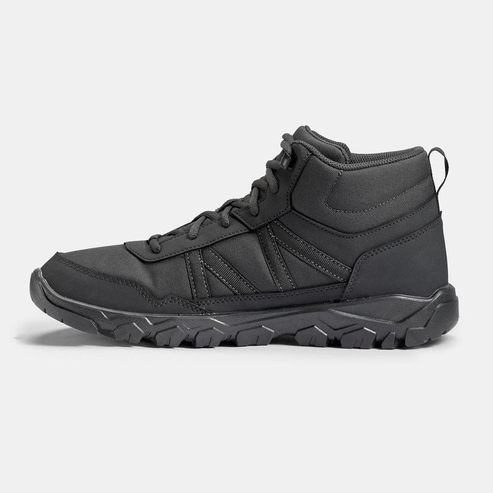Decathlon Men’S Hiking Boots รองเท้าหุ้มข้อเดินป่าสำหรับผู้ชายรุ่น Nh100 - Black รูปที่ 2