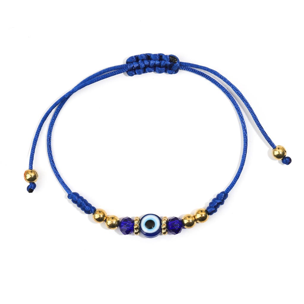 Evil Eye สร้อยข้อมือเชือกคริสตัลดesignตาชั่วร้ายสีแดง สไตล์เกาหลี มอบโชคดีและความสวยงาม เป็นของขวัญวันเกิดที่พิเศษ รูปที่ 5
