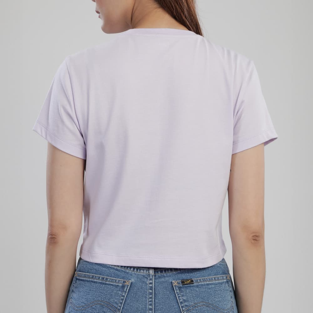 LEE เสื้อยืดแขนสั้นผู้หญิง รุ่น LE S126WTSSF02 สีม่วง รูปที่ 4