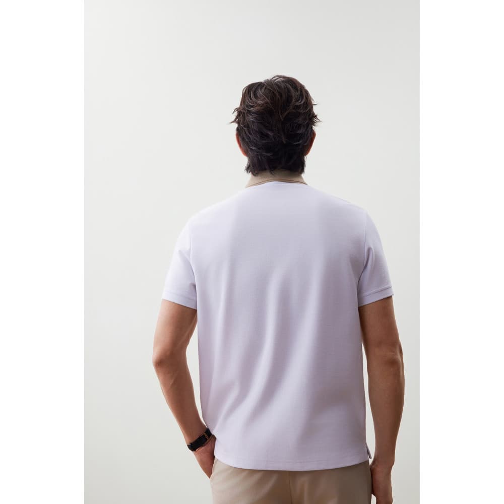 G2000 เสื้อโปโลสำหรับผู้ชาย Regular Fit รุ่น 5614146100 สีขาว รูปที่ 5