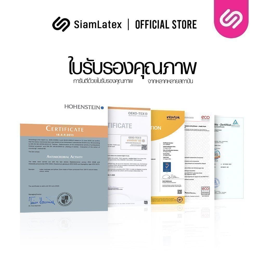 SiamLatex Topper ท็อปเปอร์ขนห่านเทียม Designate Dark หนา 4 นิ้ว สัมผัสนุ่มแน่น ระบายอากาศ ยางรัดมุม รูปที่ 9