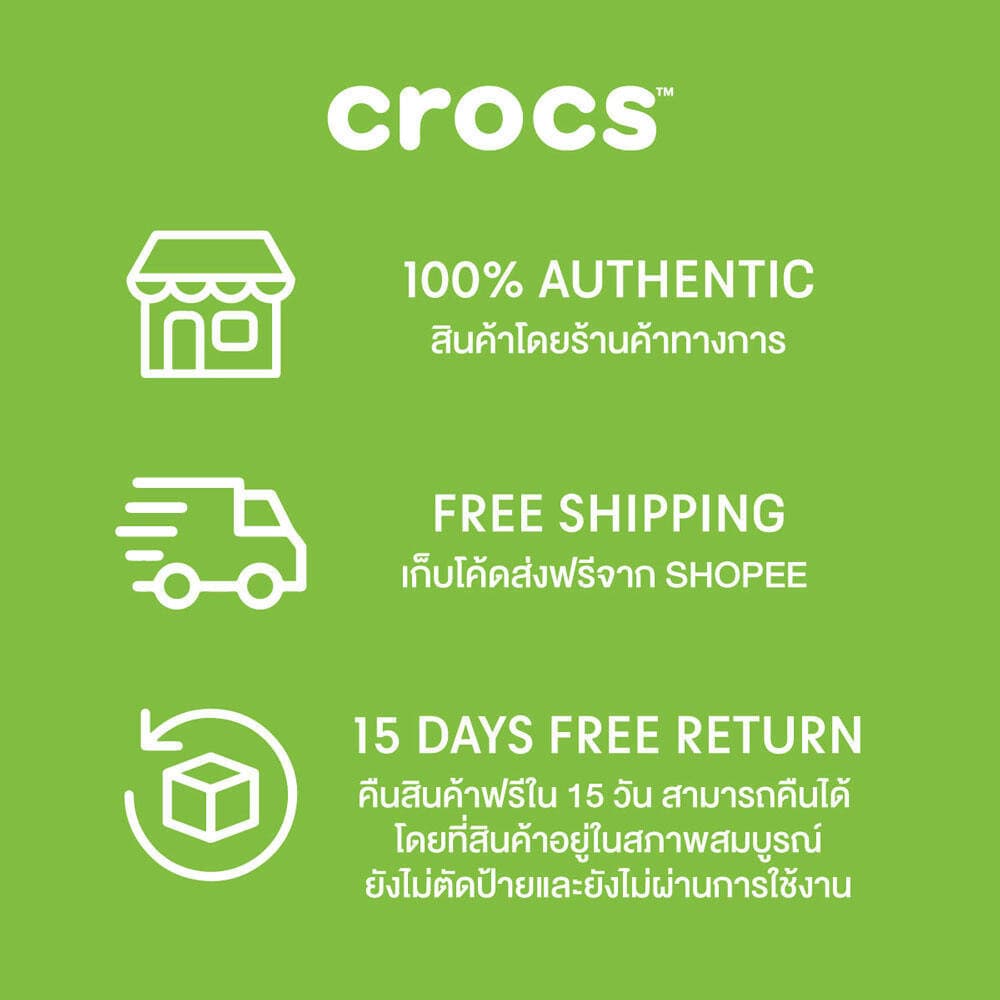 CROCS รองเท้าแตะผู้หญิง BROOKLYN BUCKLE LOW WEDGE รุ่น 207431001 - BLACK รูปที่ 8