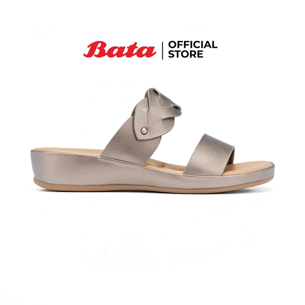 Bata บาจา รองเท้าเพื่อสุขภาพ เสริมส้น สูง 1 นิ้ว สำหรับผู้หญิง รุ่น ADRINA สีพิวเตอร์ 6012180 สีงาช้าง 6018180 รูปที่ 2