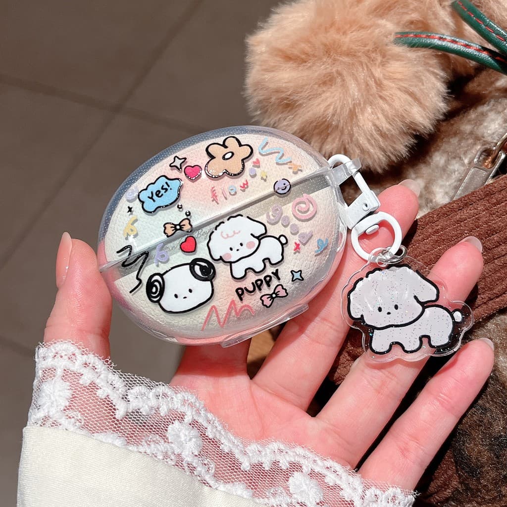 เหมาะสําหรับ QCY C50 เคส Case เคสหูฟัง ลายมะพร้าวยิ้มสายรุ้งน่ารัก รูปที่ 6