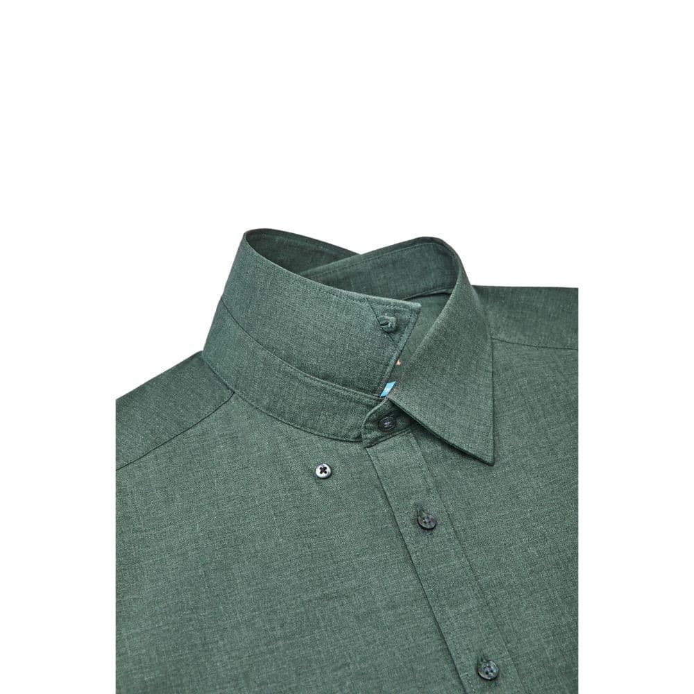 G2000 เสื้อเชิ้ตแขนสั้นแบบทางการสำหรับผู้ชาย Smart Fit รุ่น 2113101248 GREEN รูปที่ 4