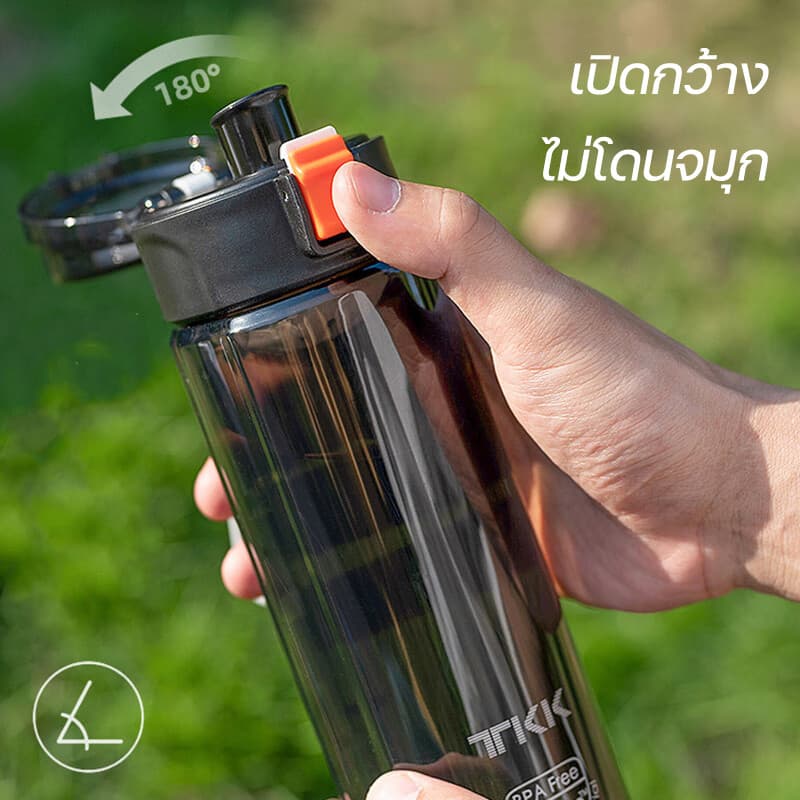 TKK ขวดน้ำเด็ก วัสดุ Tritan BPA FREE ความจุ 400ml กระบอกน้ำเด็กพกพา ไปโรงเรียน น้ำหนักเบา แบบยกดื่ม รูปที่ 3