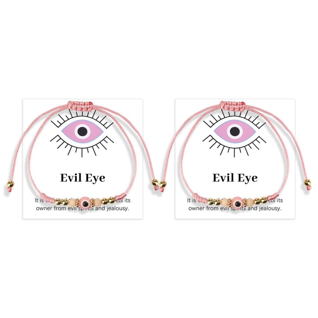Evil Eye สร้อยข้อมือเชือกคริสตัลดesignตาชั่วร้ายสีแดง สไตล์เกาหลี มอบโชคดีและความสวยงาม เป็นของขวัญวันเกิดที่พิเศษ รูปที่ 7