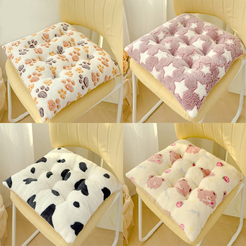 เบาะรองนั่ง 40x40cm นุ่มสบาย ทนทาน ลายการ์ตูนน่ารัก สำหรับตกแต่งบ้าน ออฟฟิศ รูปที่ 6