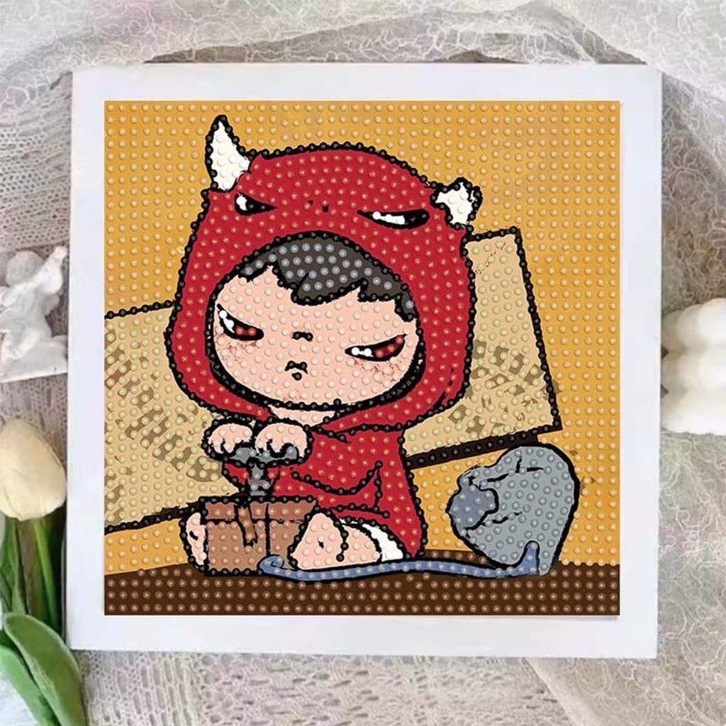 รูปวาดเพชร DIY ครอสติสคริสตัลพร้อมกรอบรูป ภาพจิตกรรม/ภาพวาดเพชร/ภาพปักเพชร ภาพครอสติสคริสตัล ของขวัญวันเกิดทำมือ รูปที่ 5