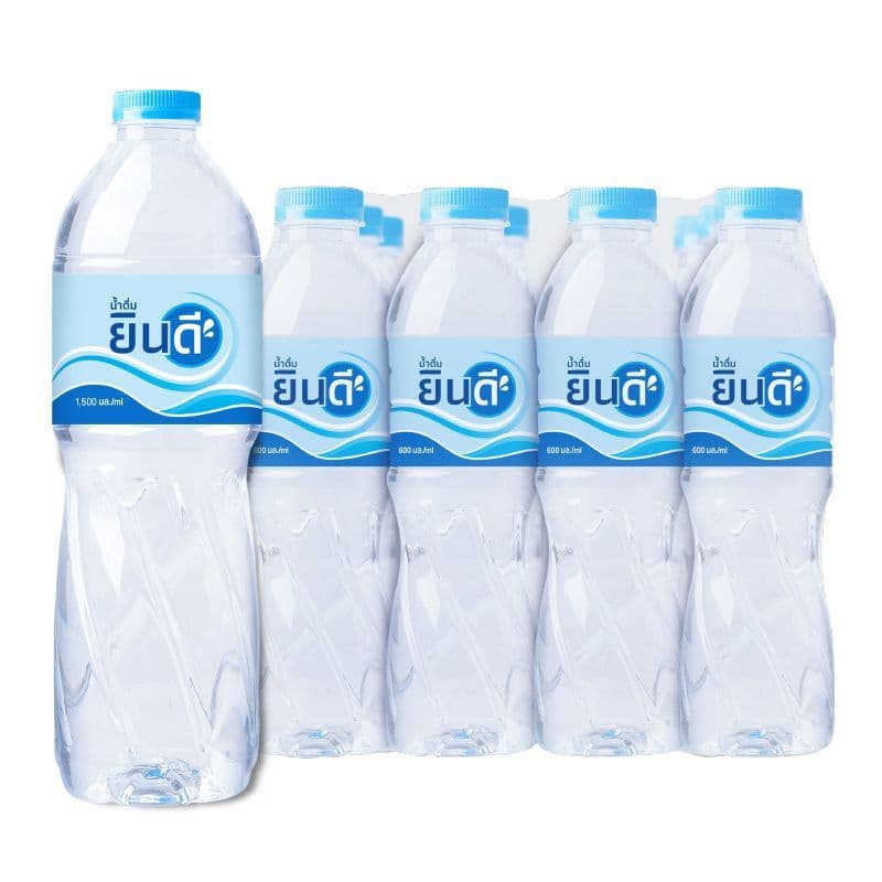 ยินดีน้ำดื่ม 600มล. แพค12 Yindee Drinking Water 600ml. Pack12 รูปที่ 2