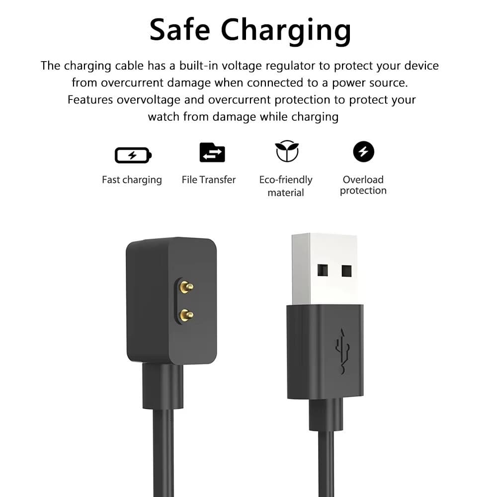 สายชาร์จ USB for Redmi Watch 6 5 Active/Lite /Redmi Watch 6 5 4 3 Xiaomi Mi Band 10 9 8/Active/Pro Xiaomi นาฬิกาอัจฉริยะ รูปที่ 3