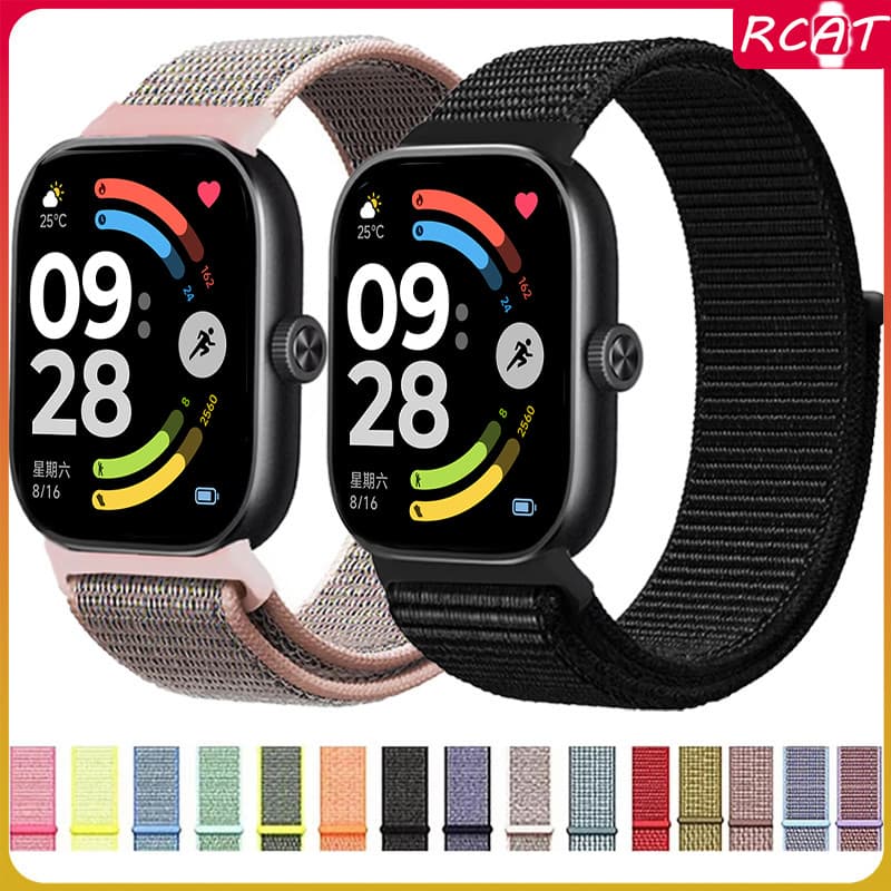 สายรัดไนลอนสำหรับ for Redmi Watch 6 5 4 สายรัดข้อมือแบบยืดหยุ่นแบบนุ่มสำหรับอุปกรณ์เสริม for Mi Band 10 9/8 Pro รูปที่ 1