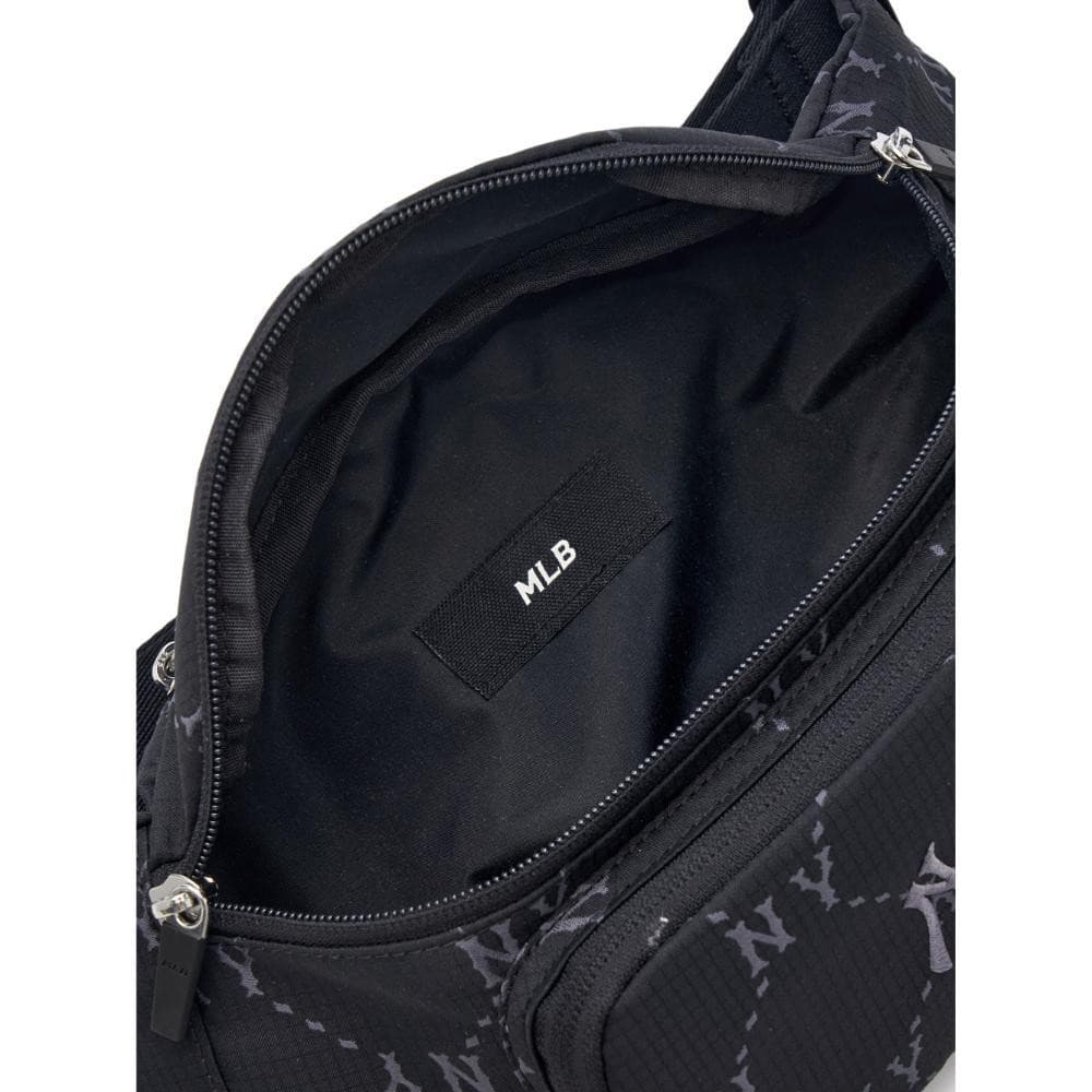 MLB กระเป๋าคาดเอว ยูนิเซ็กส์ Dia Monogram Sportive Belt Bag รุ่น 3AHSM035N 50BKS สีดำ รูปที่ 6