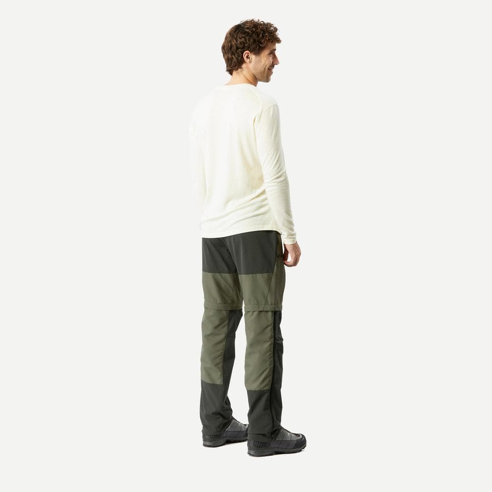 Decathlon Men'S 2-In-1 Adjustable And Durable Hiking Trousers กางเกงเดินป่าเทรคกิ้งขายาวผู้ชาย รุ่น Mt500 - Green รูปที่ 4