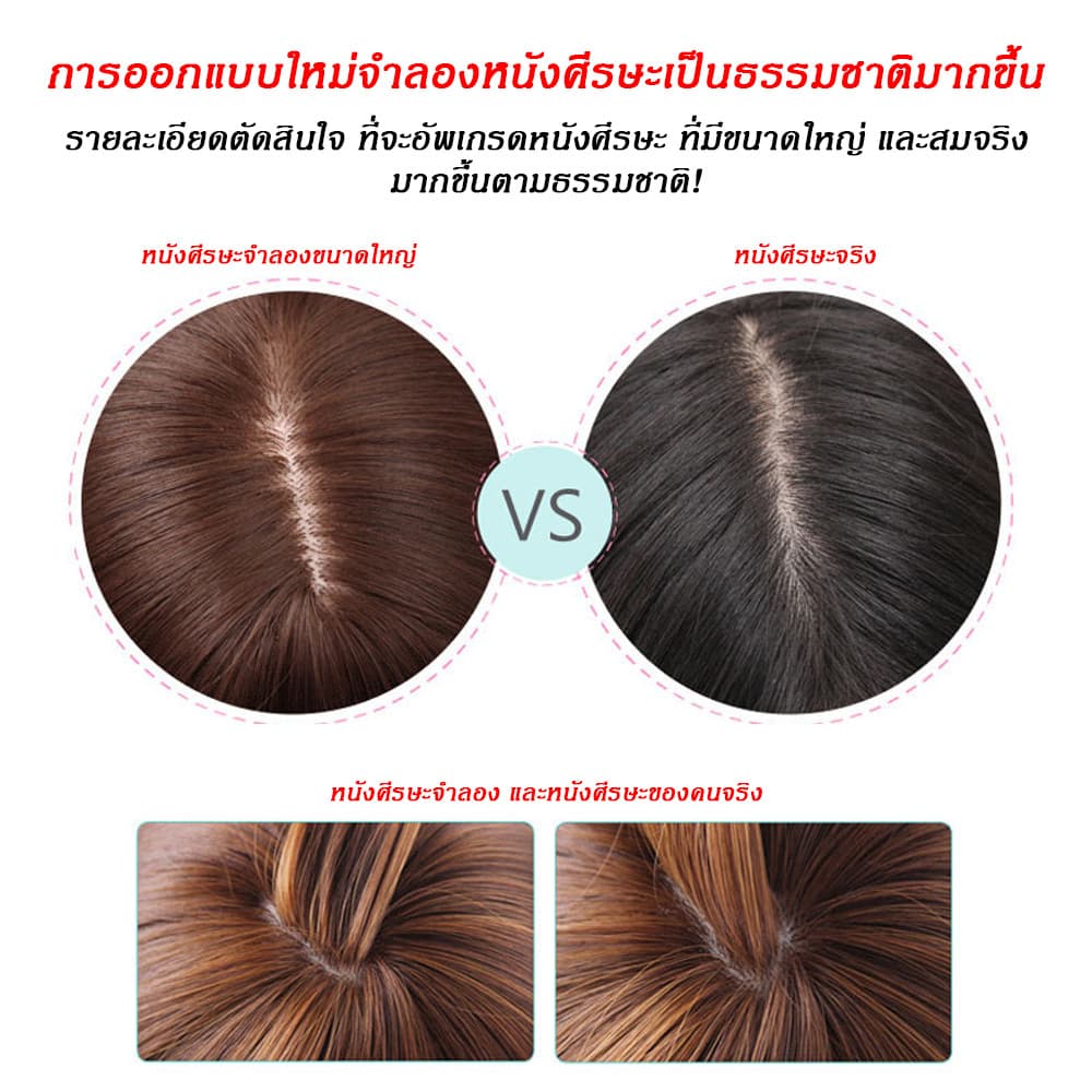 ผู้หญิงยาวตรงวิกผมสังเคราะห์สมจริงวิกผมเต็มหัวกับตาข่ายหมวกวิกผมเรียบ รูปที่ 9