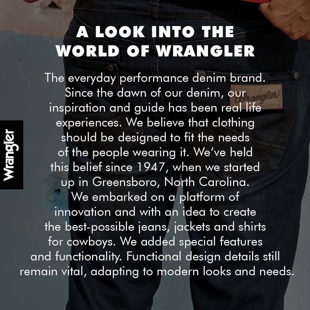 WRANGLER กางเกงยีนส์ผู้ชาย เอวกลาง ทรงตรง รุ่น WR S326MGREF11 สียีนส์กลาง รูปที่ 8