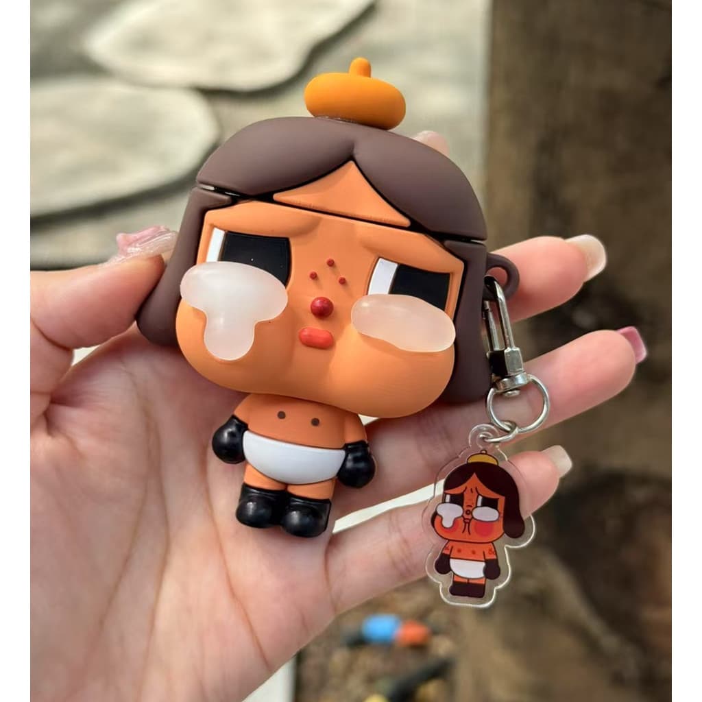 เคส Cry POP MART สําหรับ AirPods4/4ANC/1/2/3/Pro/Pro2/Pro3 เคสซิลิโคนอ่อนนุ่มพร้อมจี้ รูปที่ 8