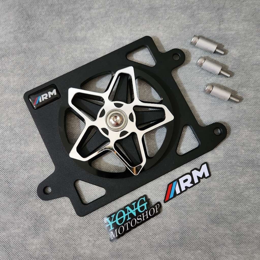 ฝาครอบไฟเลี้ยว 3D TYPE STAR ARM ARUMI SPINNER ฝาครอบหม้อน้ำ Vario160/PCX160 รูปที่ 6