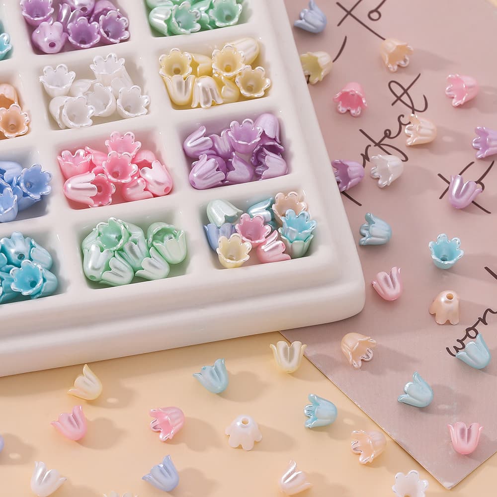 ลูกปัดมุก 50 ชิ้น ขนาด 11mm ทำจากวัสดุ ABS เลียนแบบไข่มุก สําหรับใช้งาน DIY ในสร้อยข้อมือและสร้อยคอมุก รูปที่ 1