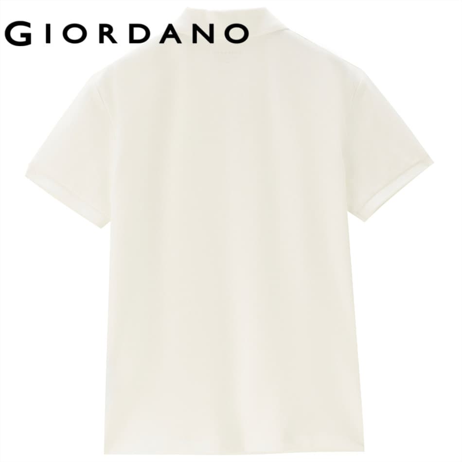 GIORDANO เสื้อโปโลผู้หญิง Women's Pique Polo Shirt 05315507 รูปที่ 5