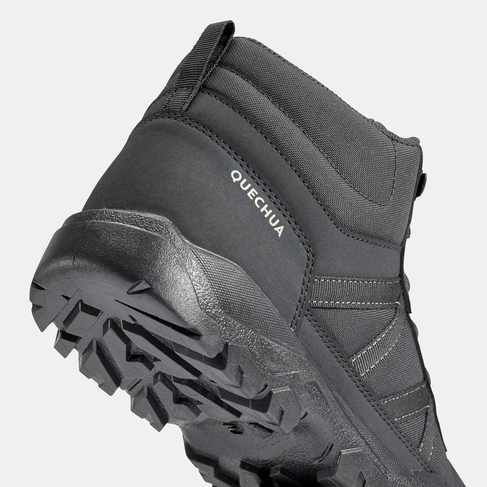 Decathlon Men’S Hiking Boots รองเท้าหุ้มข้อเดินป่าสำหรับผู้ชายรุ่น Nh100 - Black รูปที่ 5