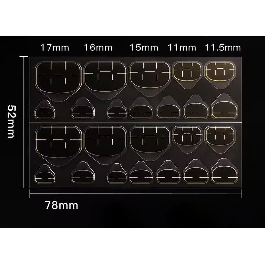 PPHOO กาวซิลิโคน แผ่นกาว กาวสำหรับติดเล็บปลอม 24 ชิ้น สำเร็จรูป รูปที่ 5