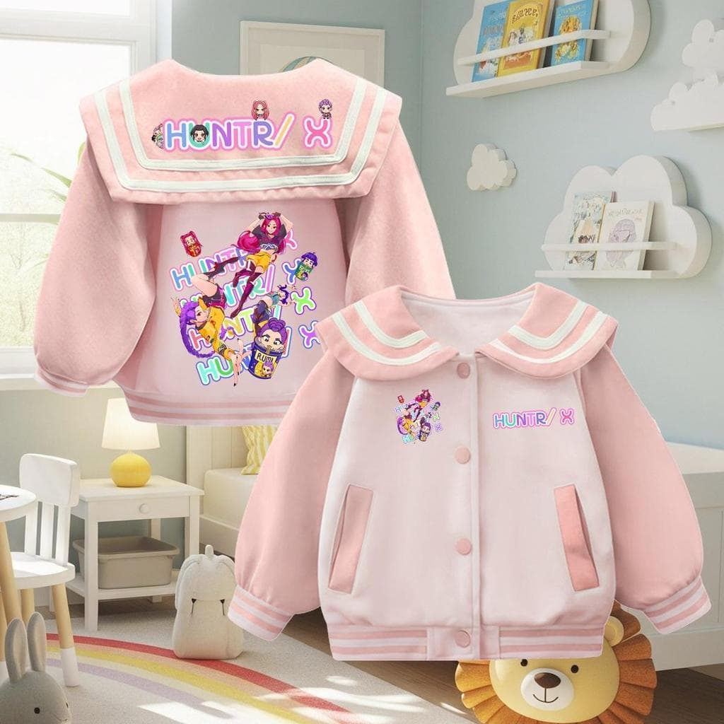 PINKเสื้อกันหนาวเด็ก ปกทหารเรือ ลายSoda pop แบบหนา ขนมิ้น กระเป๋าหน้า กระดุมหน้า * รูปที่ 6