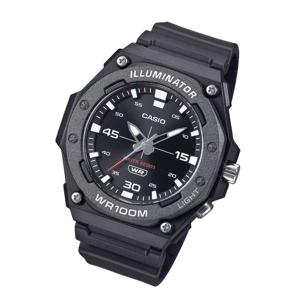 CASIO นาฬิกาข้อมือผู้ชาย CASIO รุ่น MW-620H-1AVDF สายเรซิ่น สีดำ รูปที่ 3