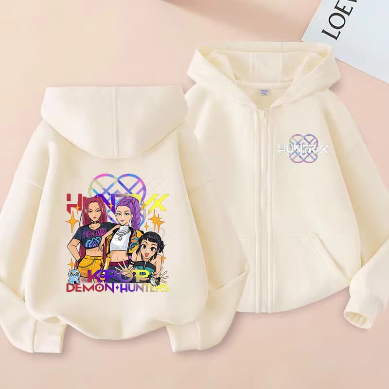 เสื้อแจ็คเก็ตมีฮู้ดสำหรับเด็กผู้หญิง ลายโมدان สไตล์ใหม่ สวมใส่ง่ายในฤดูใบไม้ผลิและฤดูใบไม้ร่วง อายุ 2-14 ปี รูปที่ 8