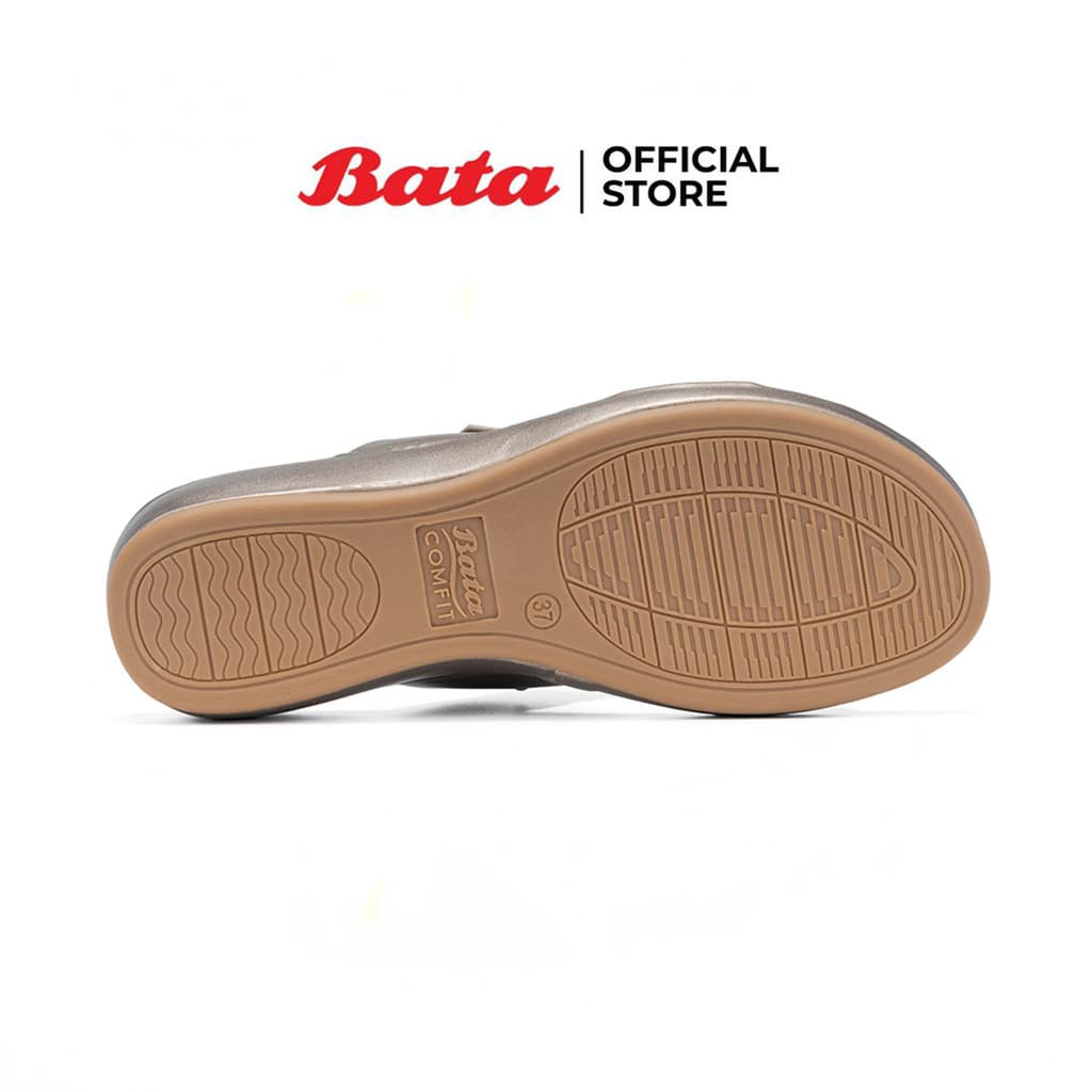 Bata บาจา รองเท้าเพื่อสุขภาพ เสริมส้น สูง 1 นิ้ว สำหรับผู้หญิง รุ่น ADRINA สีพิวเตอร์ 6012180 สีงาช้าง 6018180 รูปที่ 5