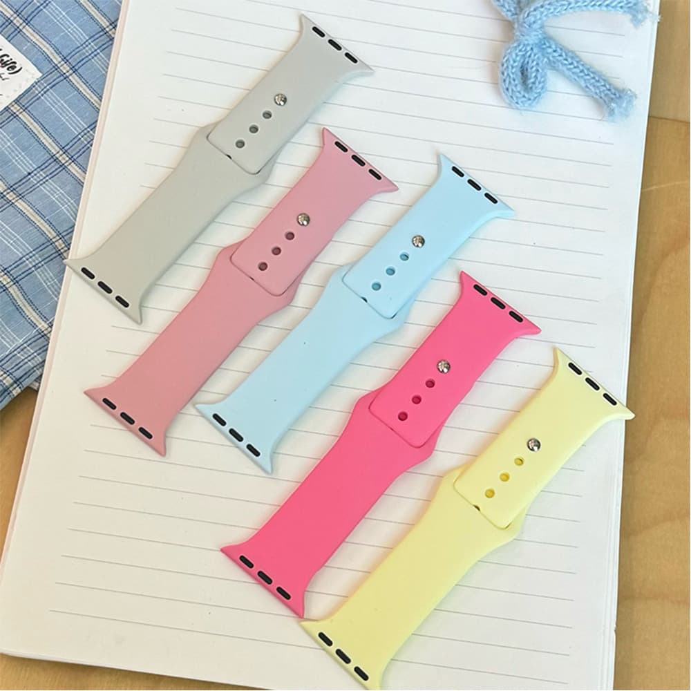 สายรัดซิลิโคนอ่อนกีฬา for Smart Watch Ultra 3 2 SE 3 Series 11 10 9 8 7 6 5 4 3 49มม 46มม 45มม 44มม 42มม 41มม 40มม 38มม รูปที่ 2