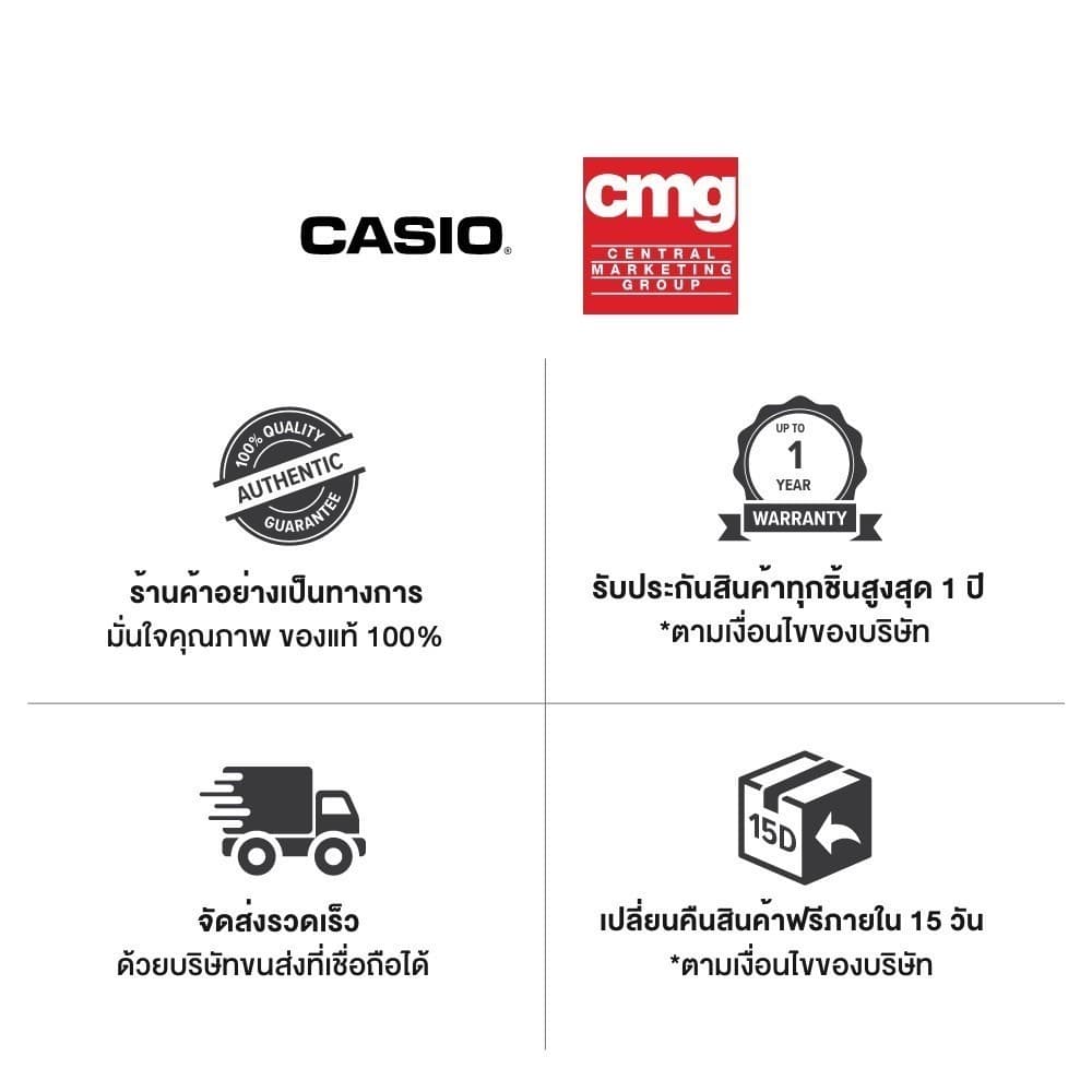 CASIO นาฬิกาข้อมือ CASIO รุ่น LTP-1129A-7ARDF วัสดุสเตนเลสสตีล สีเงิน รูปที่ 3