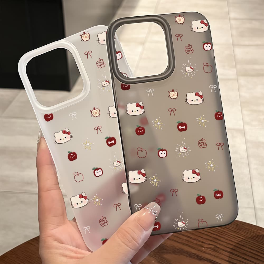 จัดส่งในพื้นที่ เคสมีน้ำค้างแข็งTPU รู้สึกดี มีสีสัน For IPhone16 15 14 13 11 7 8 plus Pro Promax X XR XSMAX DKMS216 รูปที่ 1