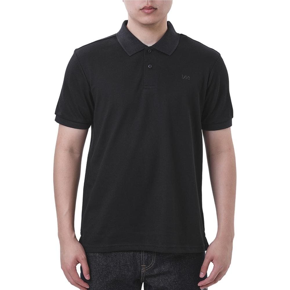 LEE เสื้อยืดโปโลผู้ชาย ทรง Regular รุ่น LE F125MPOLF01 สีดำ รูปที่ 2