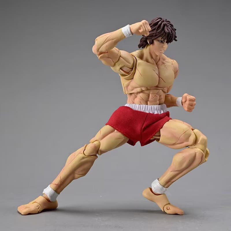 18 ซม.Baki Devil Muscle Fight ของเล่น Hanma Yujiro Action Figure SHF St Grappler Serie เสื้อผ้าจริงตัวเลขการกระทํารุ่นของเล่น Joint Movable Doll รูปที่ 8