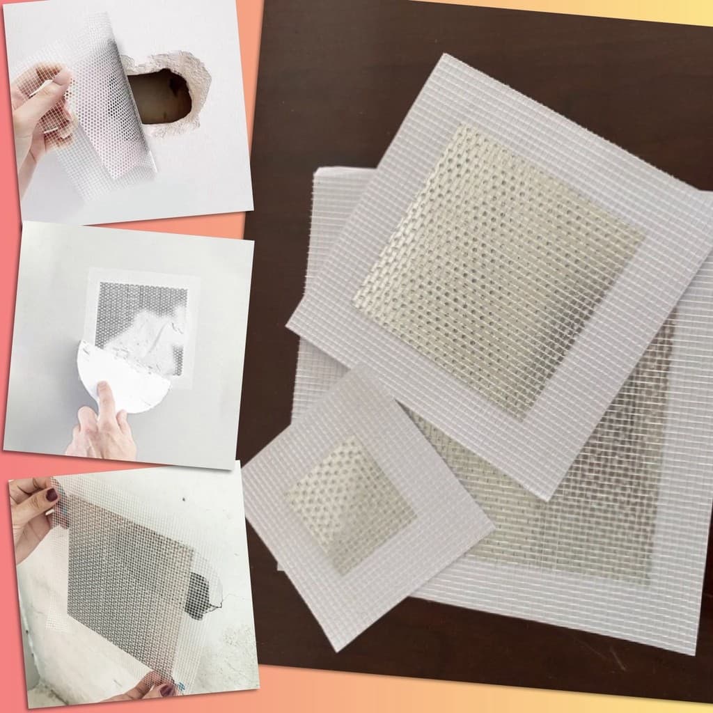 Wall patch แผ่นซ่อมผนัง แผ่นซ่อมฝ้า แผ่นอุดผนัง ตาข่าย อลูมิเนียม แปะ ซ่อม ปิดรู อุปกรณ์ช่าง ปรับปรุงบ้าน รูปที่ 1