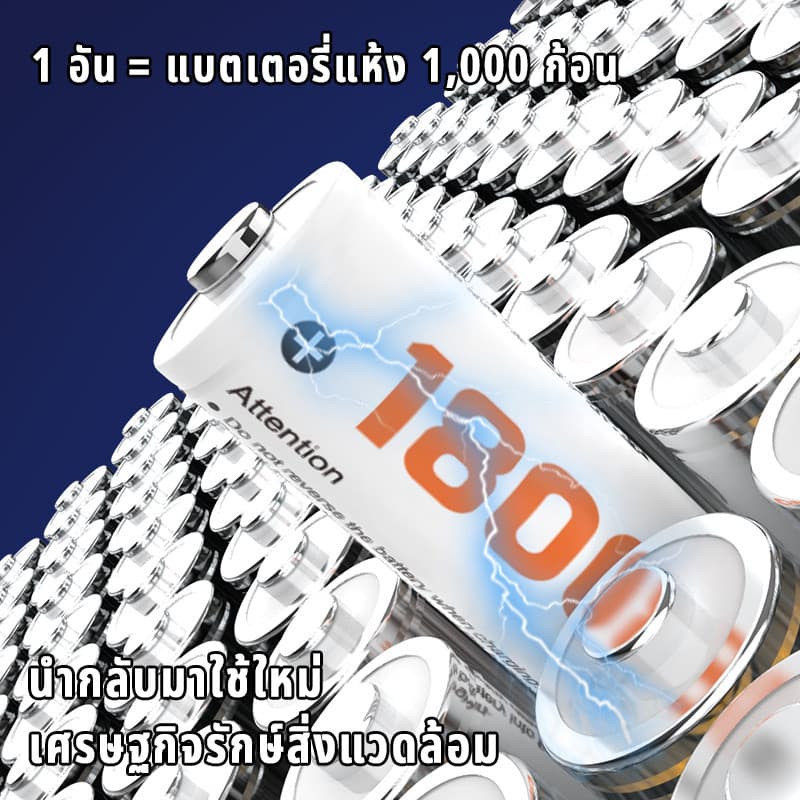 Yonii ถ่านชาร์จ AA AAA 1.2V NI-MH Ni-Cd เครื่องชาร์จแบตเตอรี่ AA/ AAA ชาร์จแบตเตอรี่ NiMH รูปที่ 7