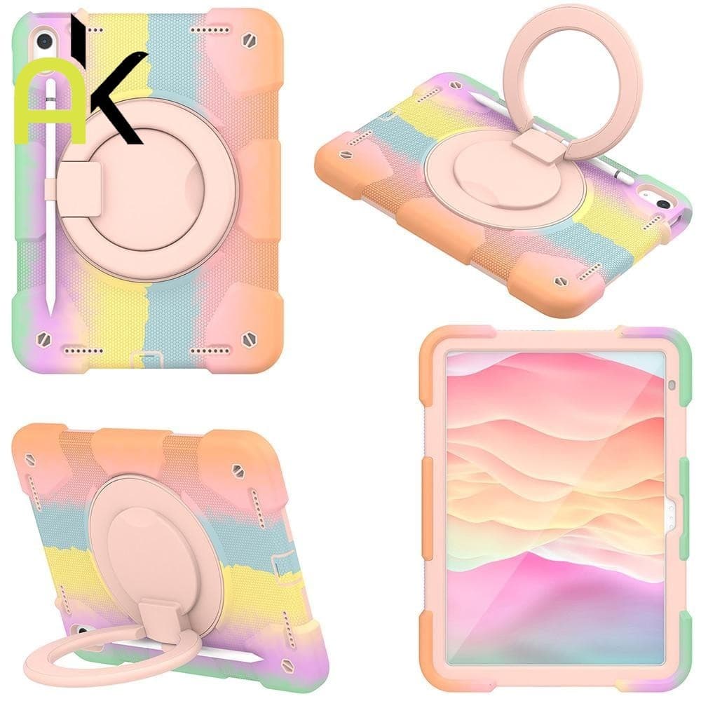 AK เคสแท็บเล็ต For IPad 10 11 10.9 5 6 9.7 7 8 9 10.2 Air 1 2 3 4 Pro 11 เคสกันกระแทกแบบหมุนได้ 360 องศา รูปที่ 1