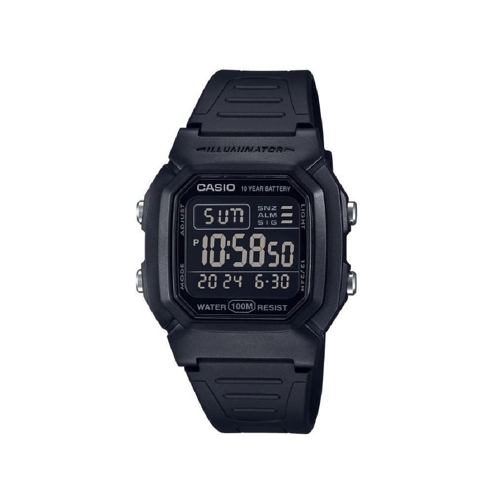 CASIO นาฬิกาข้อมือ CASIO รุ่น W-800H-1BVDF วัสดุเรซิ่น สีดำ รูปที่ 2